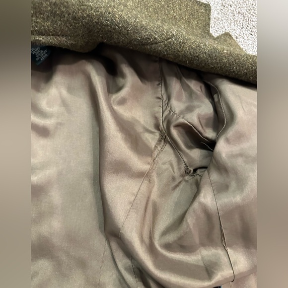 Lauren by Ralph Lauren Olive Wool Wrap Coat with Belt- Women’s Size Medium - Picture 8 of 10